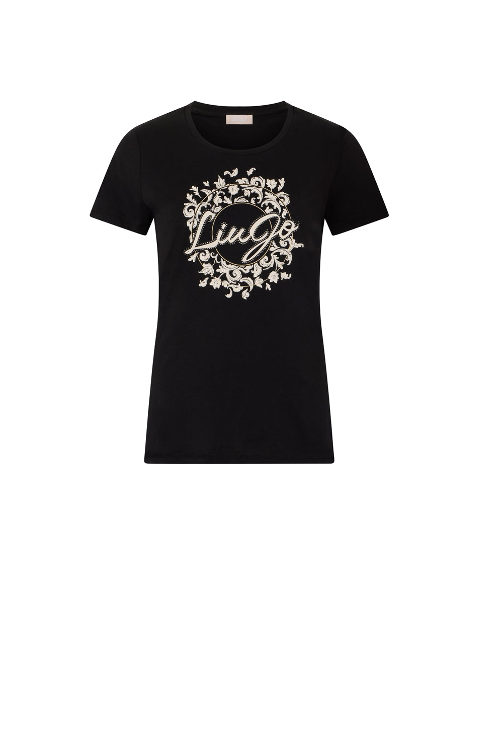  Liu Jo T-shirt Stampa E Strass Nero Arabian Woman - 1