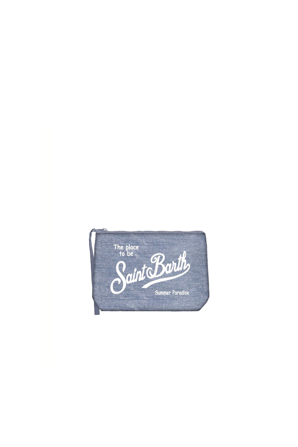  Mc2 Saint Barth Pochette Aline Linen Denim Woman - 1