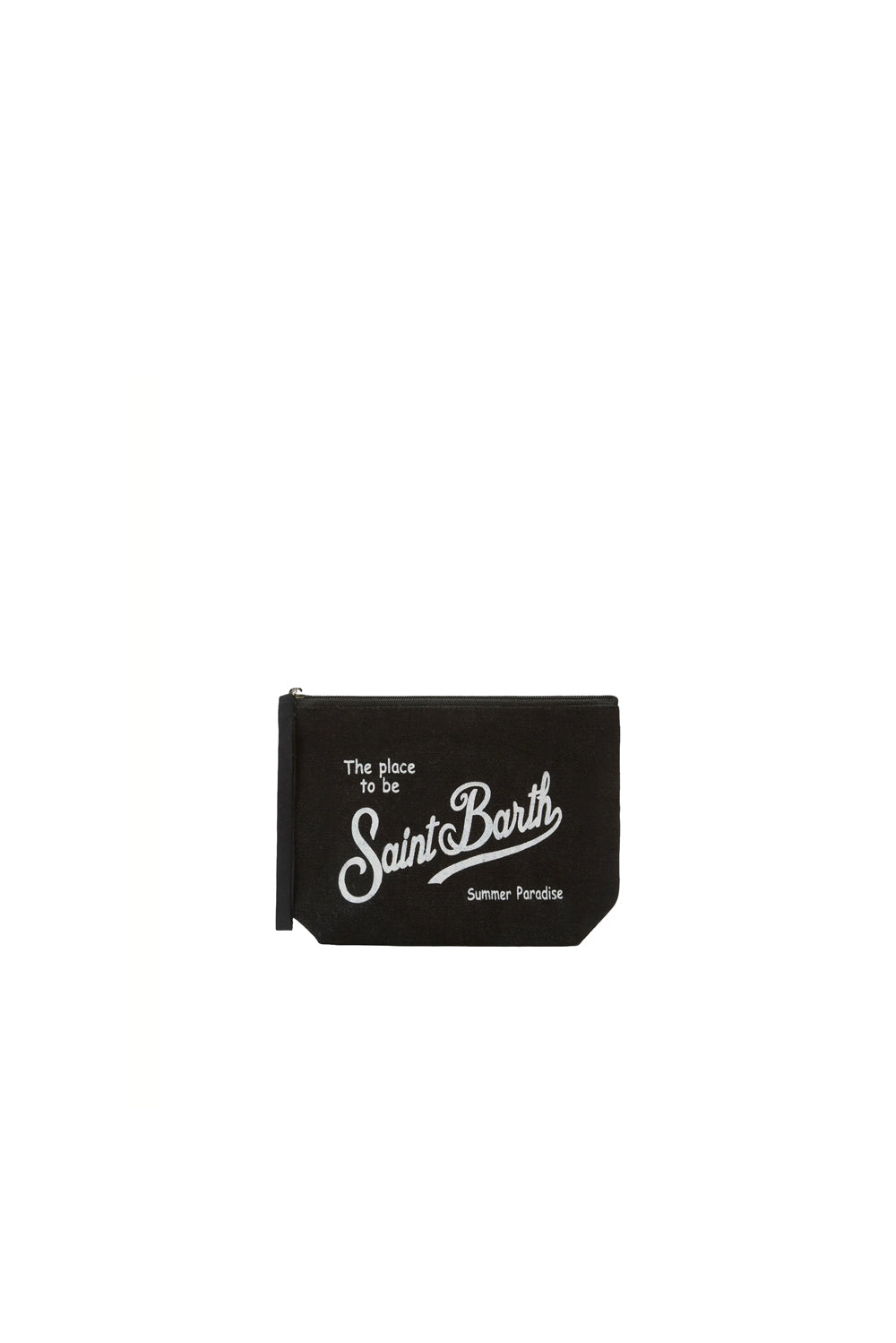  Mc2 Saint Barth Pochette Aline Linen 00 Black Woman - 1