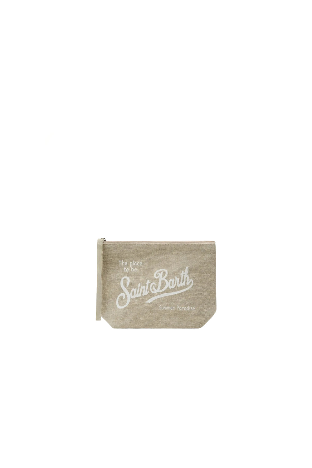  Mc2 Saint Barth Pochette Aline Linen 11 Beige Woman - 1
