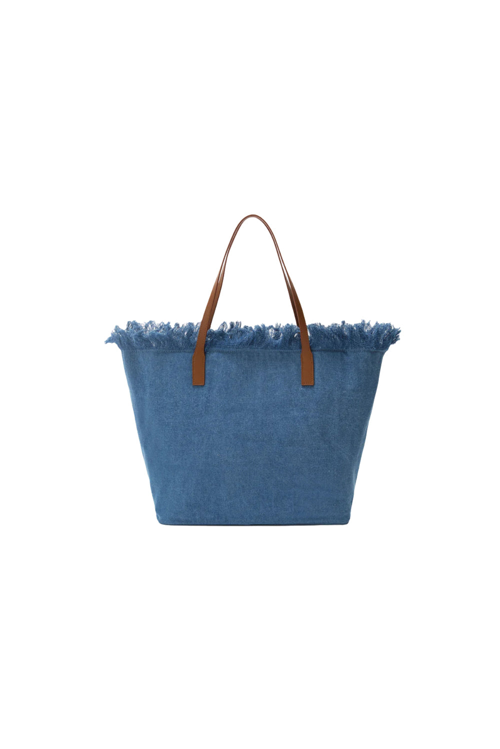  Mc2 Saint Barth Bag City Medium Fringe Denim Woman - 2
