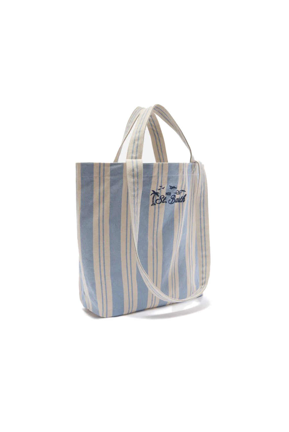  Mc2 Saint Barth Borsa Tote Essential Beach Big Stripes 3161 Woman - 2