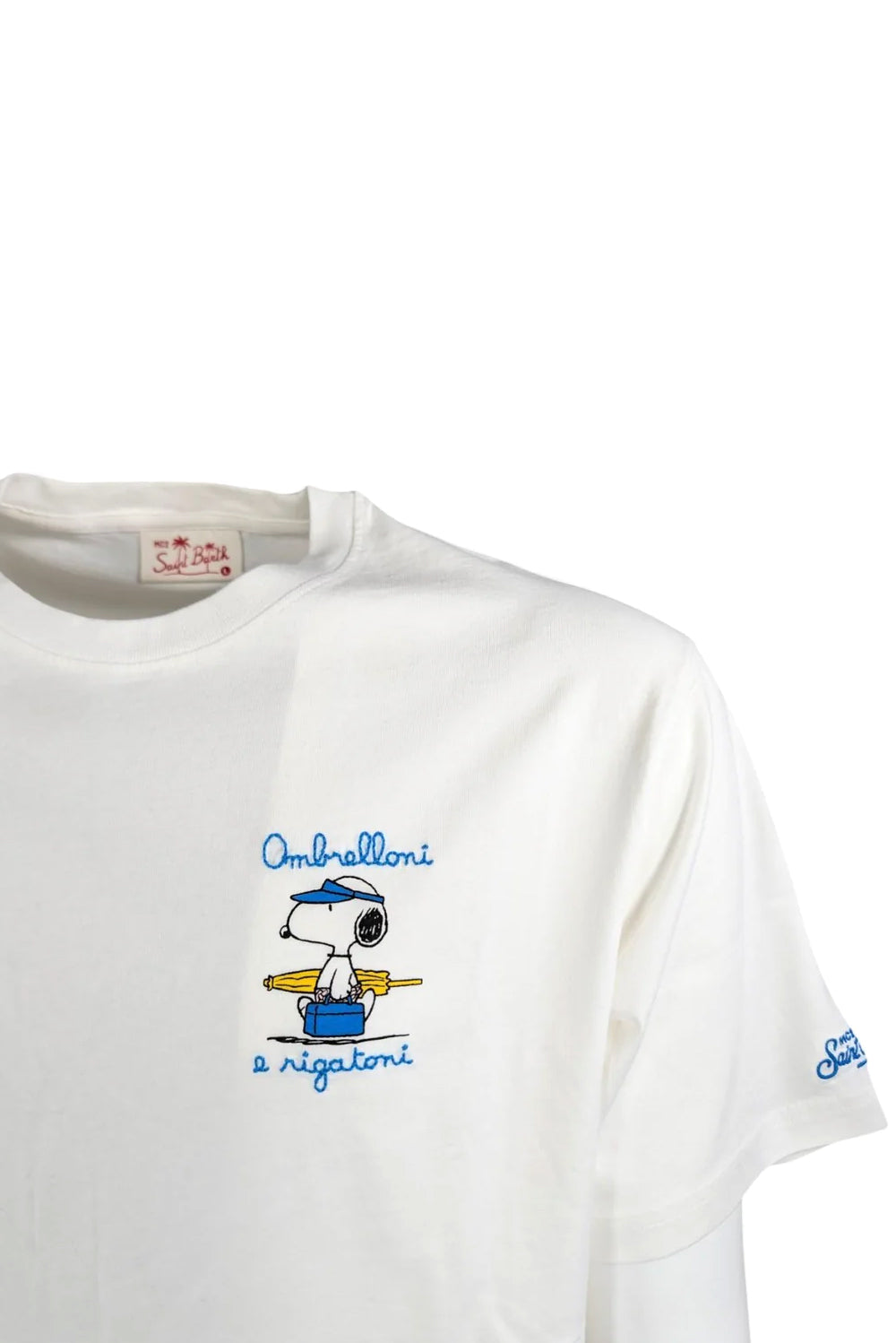  Mc2 Saint Barth T-shirt Snoopy Rigatoni 01n Uomo - 2