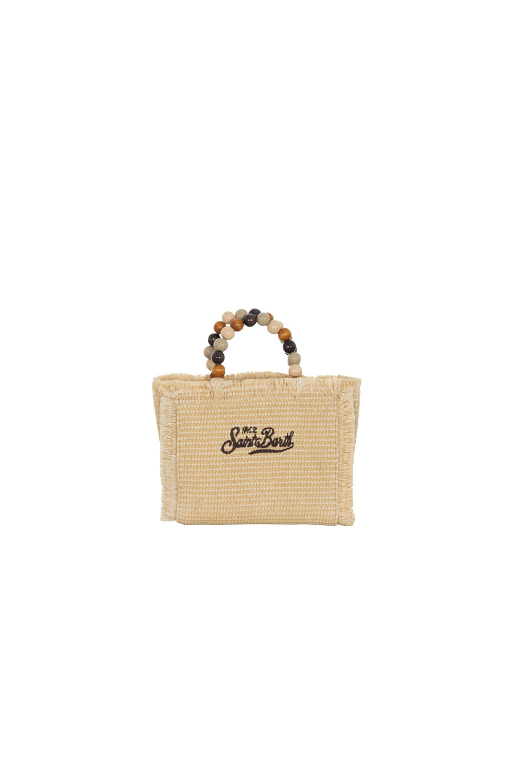  Mc2 Saint Barth Borsa Vanity Mini Wood Beads 1819 Woman - 2