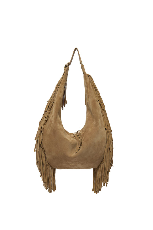 Orciani Borsa Isola Peach Fringe Small