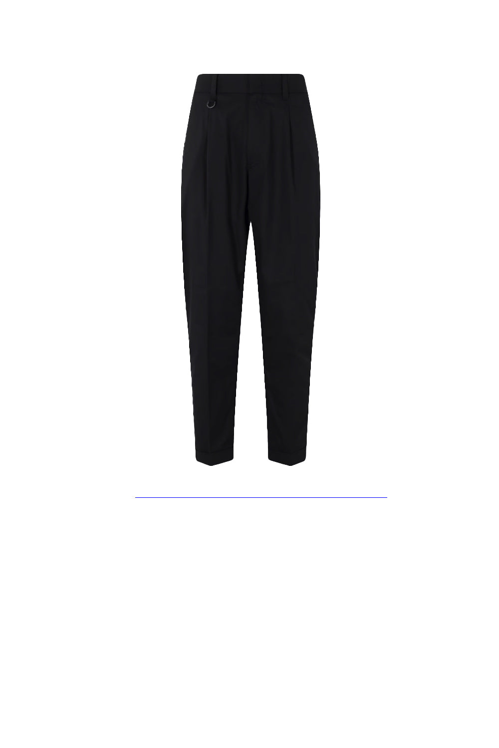  Paolo Pecora Pantalone Chino Loose Fit Black Uomo - 1
