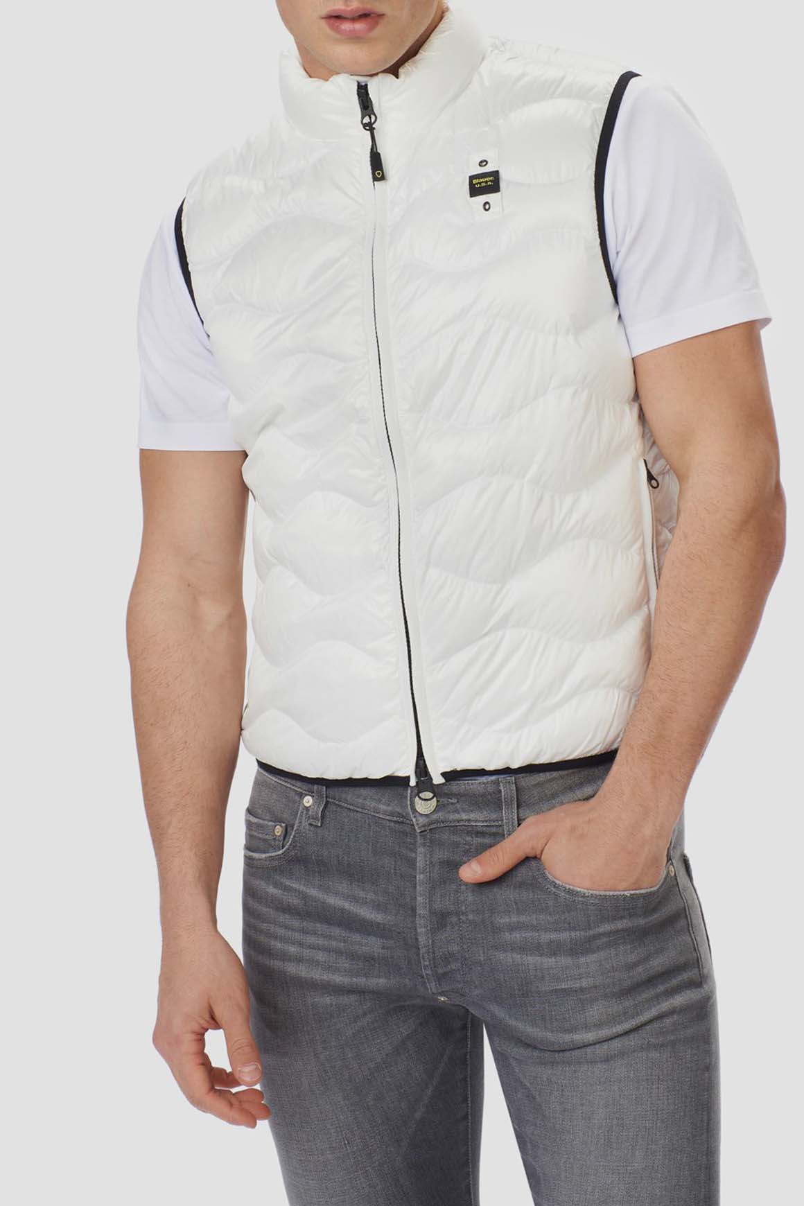  Blauer Clifton Vest Bianco Ottico Uomo - 1