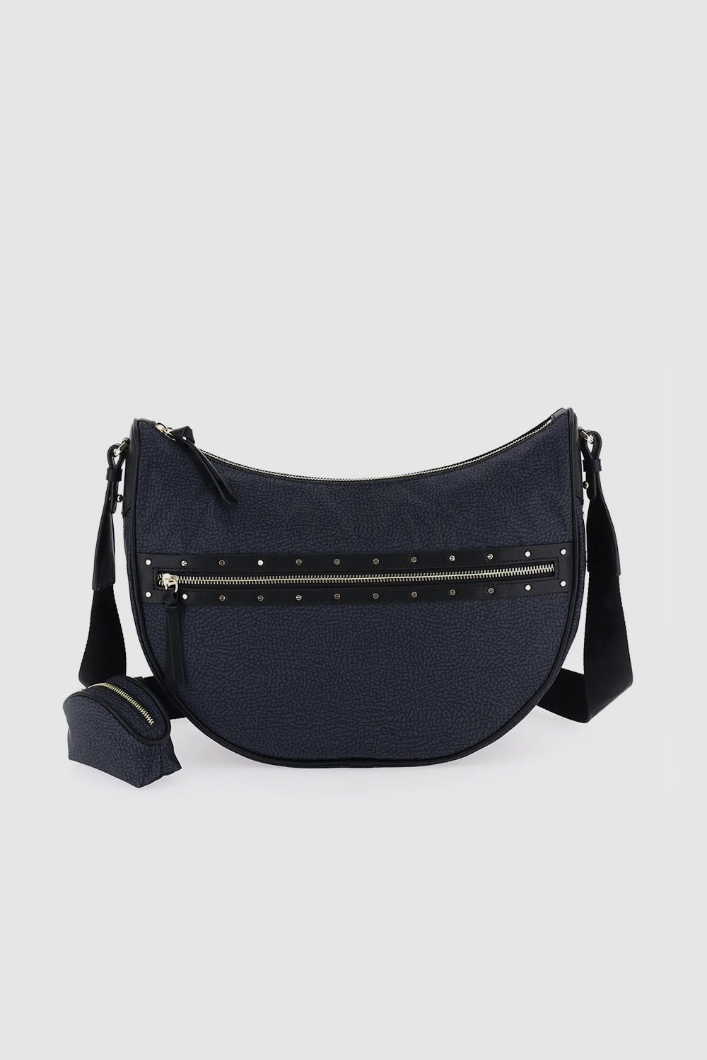  Borbonese Janis Luna Bag Middle Nero Woman - 1