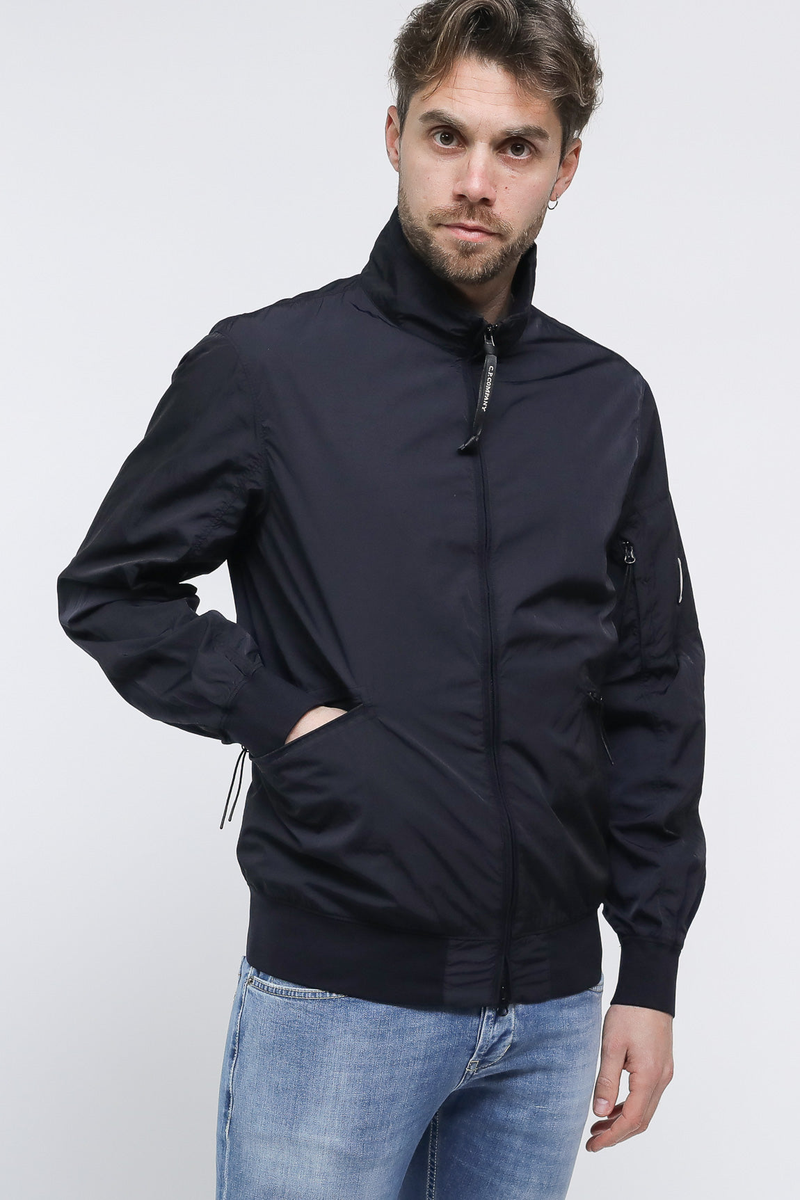  Cp Company Chrome-r Stand Jacket Navy Uomo - 3