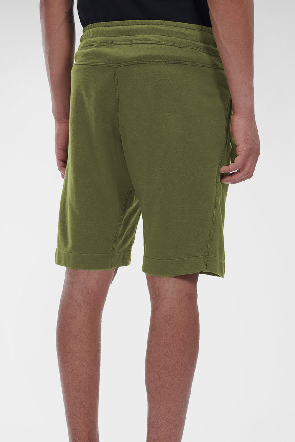  Cp Company Light Fleece Shorts Capulet Olive Uomo - 2