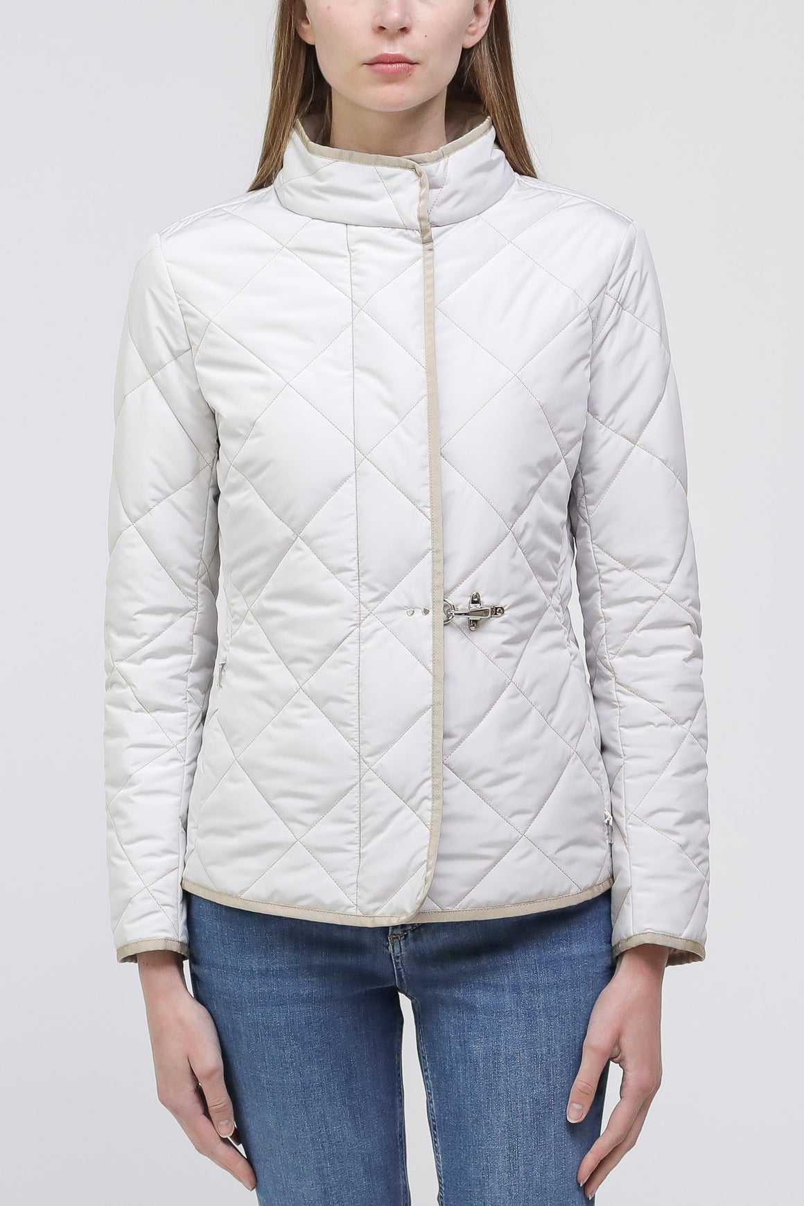  Fay Field Jacket Trapuntata Off White Donna - 1