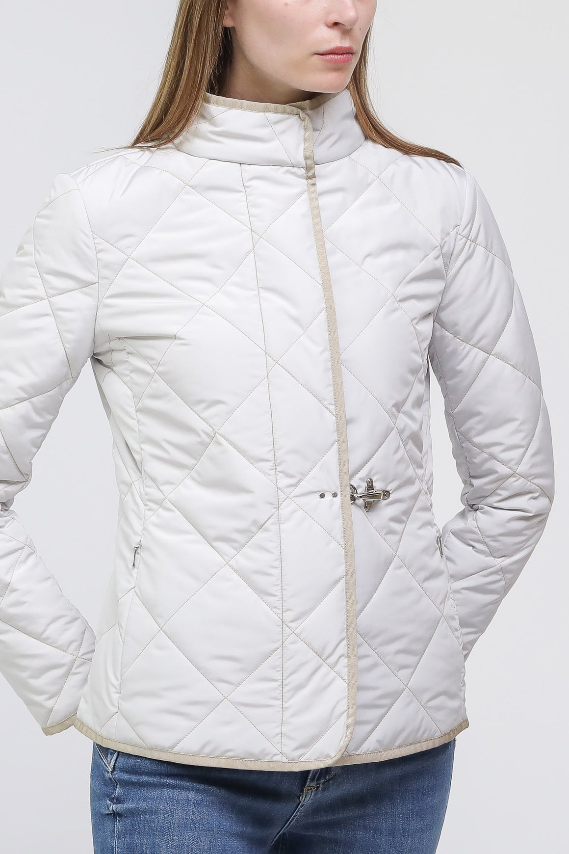  Fay Field Jacket Trapuntata Off White Donna - 3