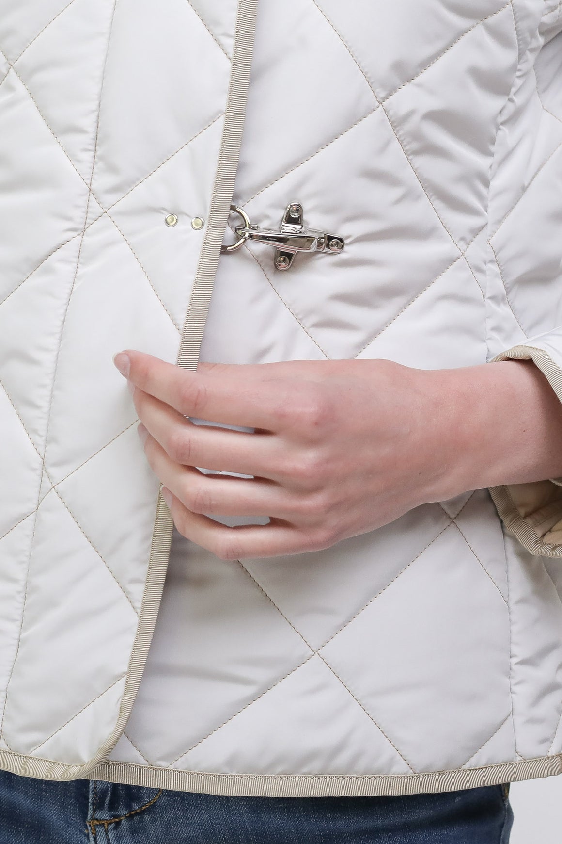  Fay Field Jacket Quilted Off White Woman - 8