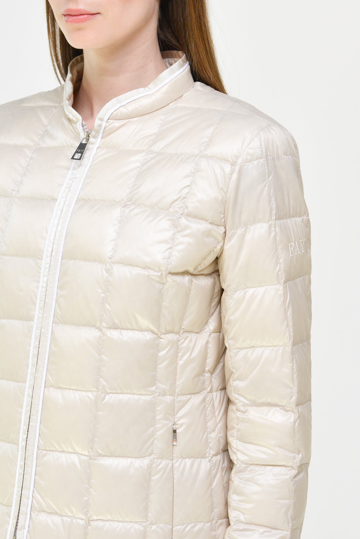  Fay Ultra Light Down Jacket Off White Woman - 6