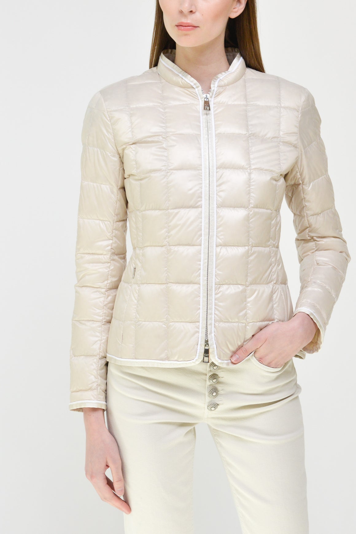  Fay Piumino Ultra Light Off White Woman - 1