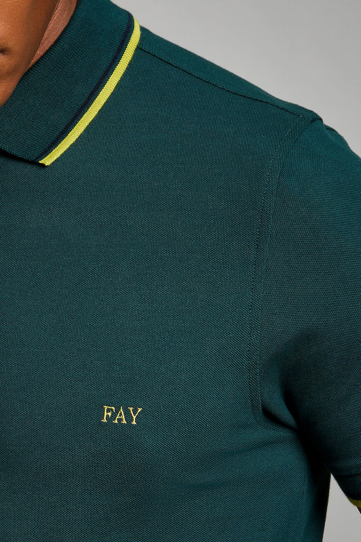  Fay Polo Pique' Bosco Uomo - 3