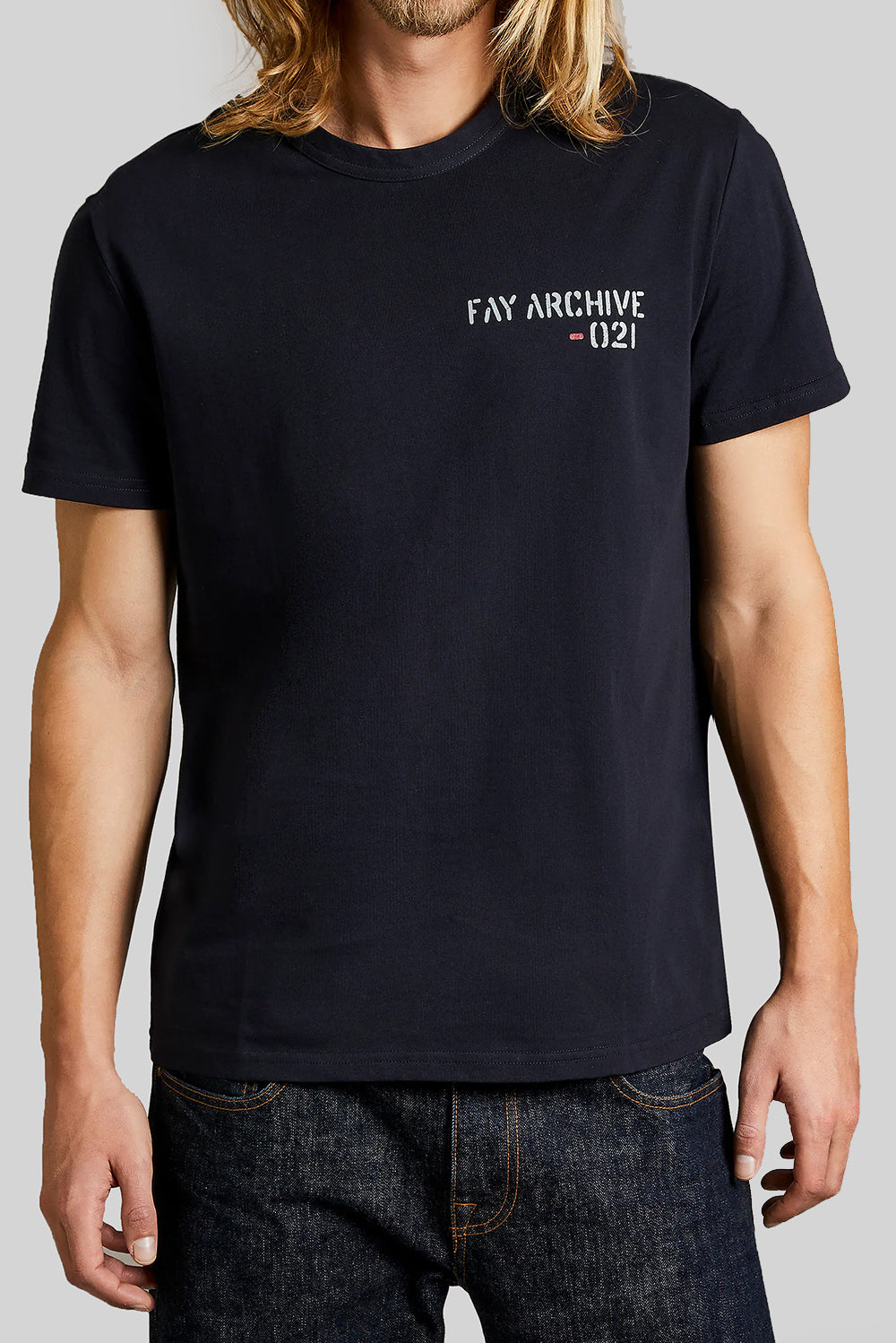  Fay Archive T-shirt Navy Uomo - 1