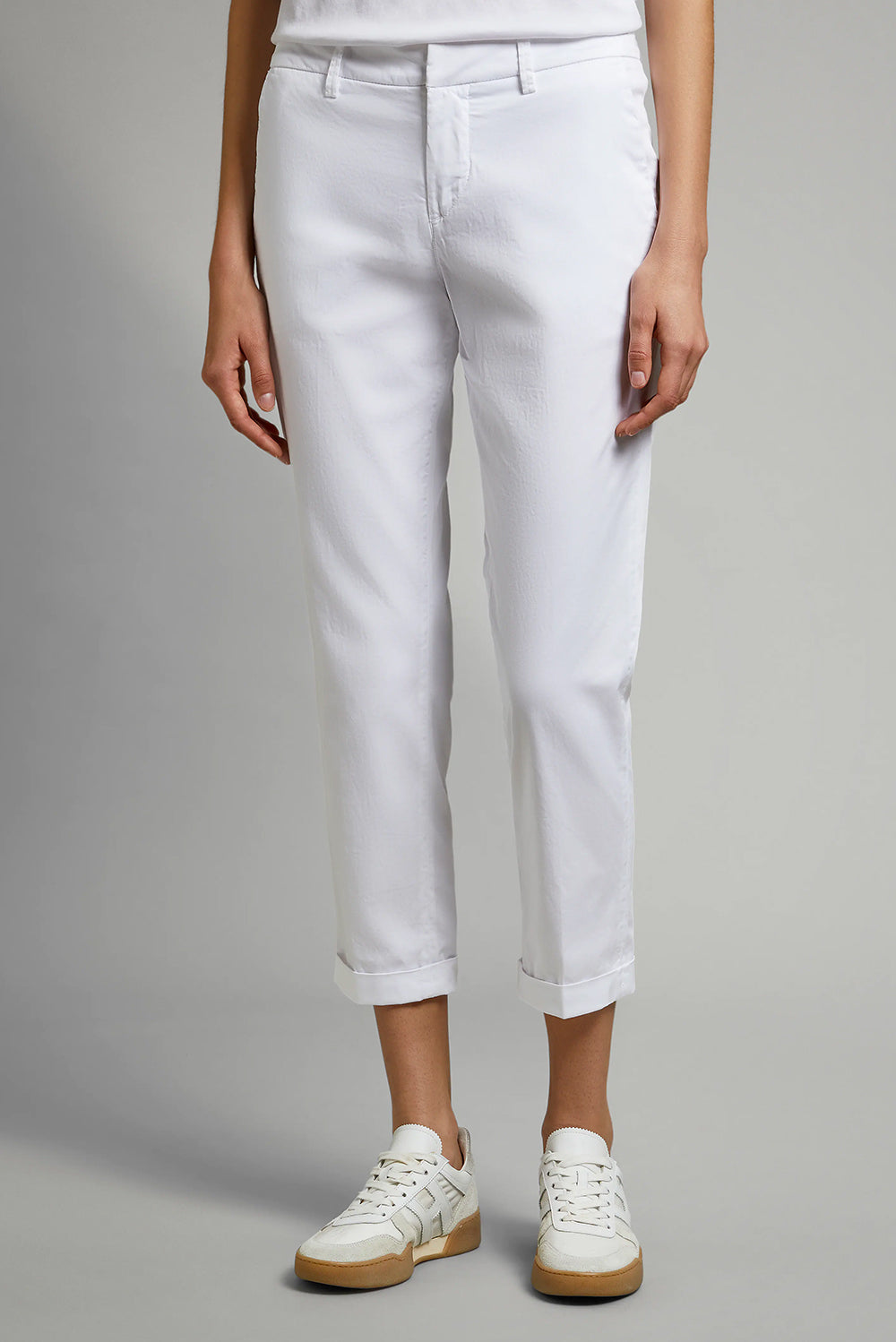  Fay Women's Chino Trousers White Woman - 1