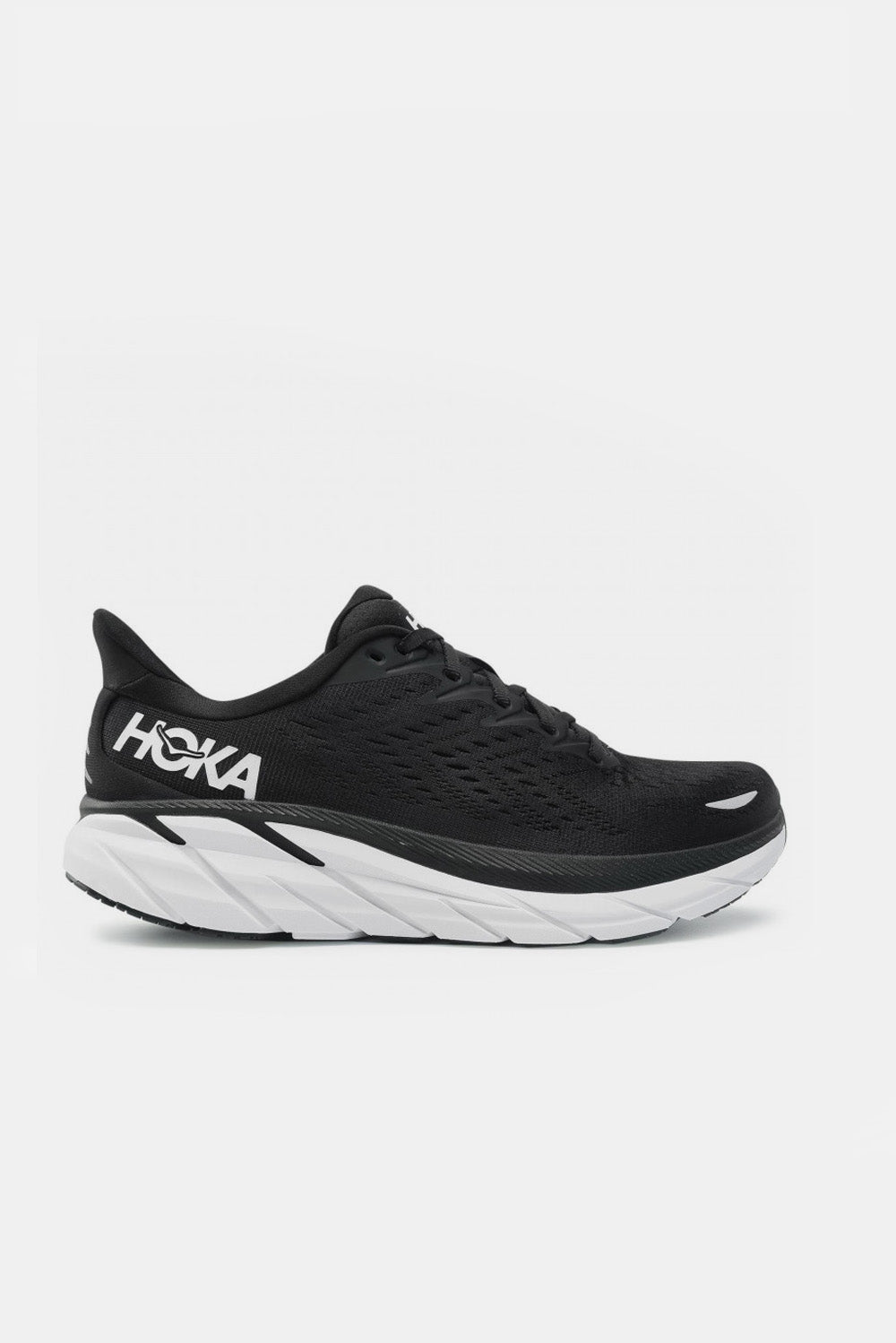  Hoka Clifton Black White Uomo - 1