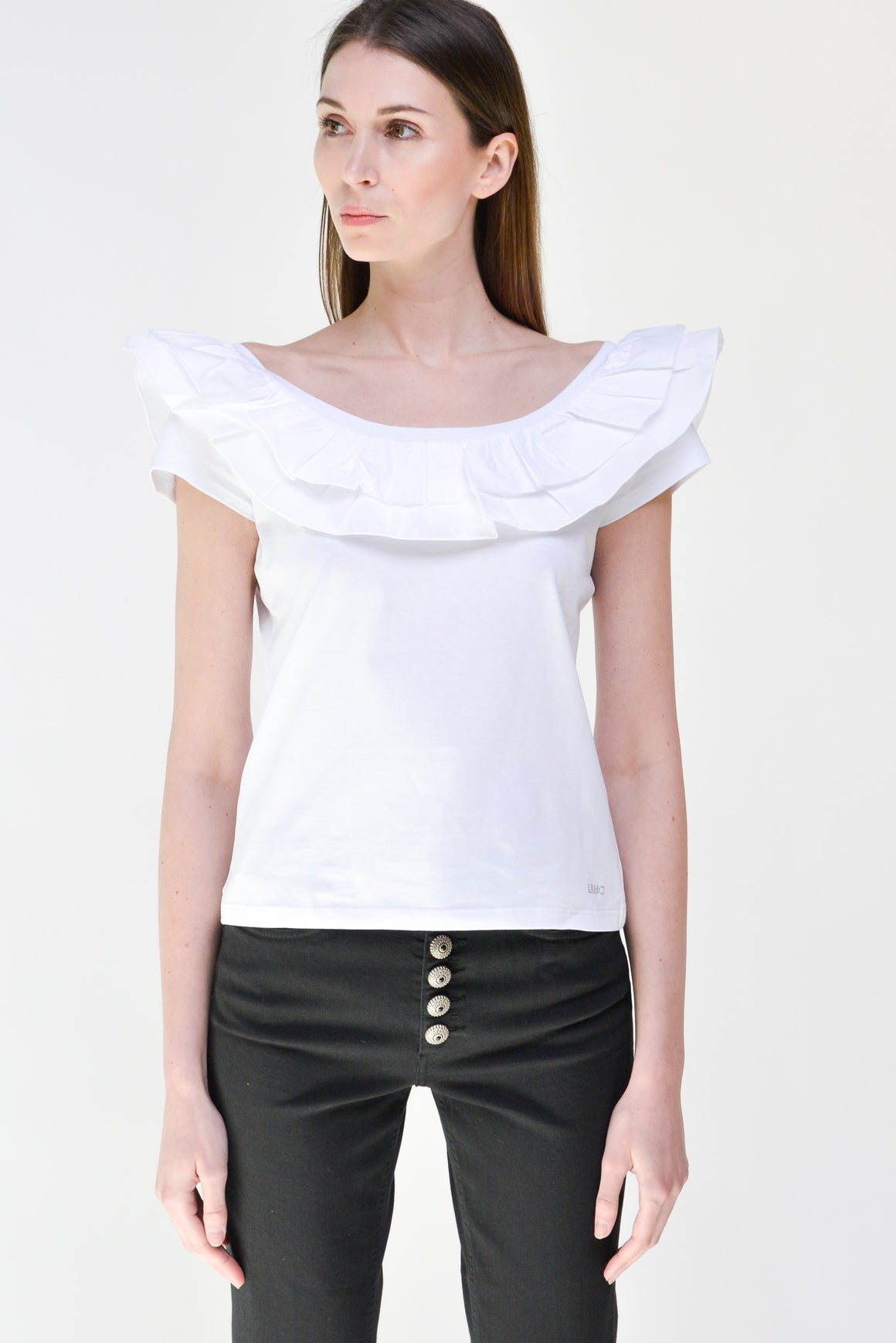  Liu Jo T-shirt Volants Bianco Woman - 1