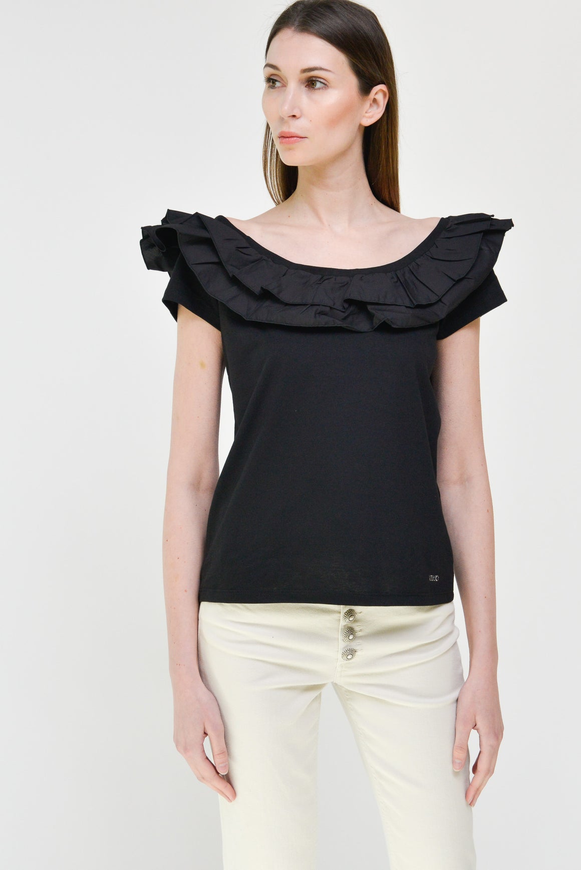  Liu Jo Volants T-shirt<br> Nero Woman - 2