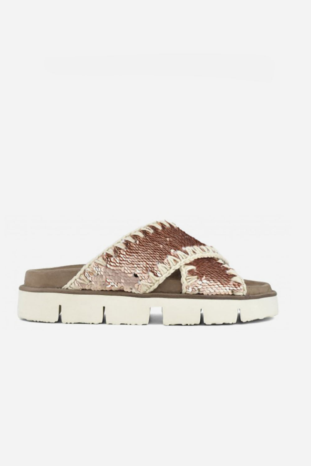  Mou Bio Sandals Sequins Pinksand Woman - 1