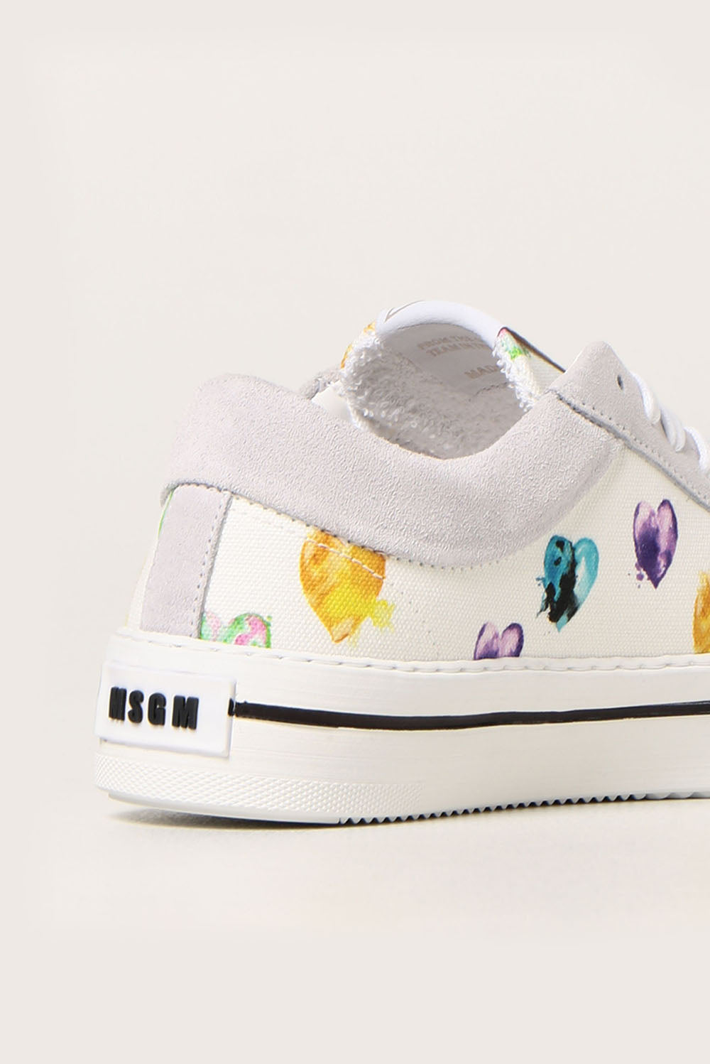  Msgm Sneakers Canvas White Donna - 3