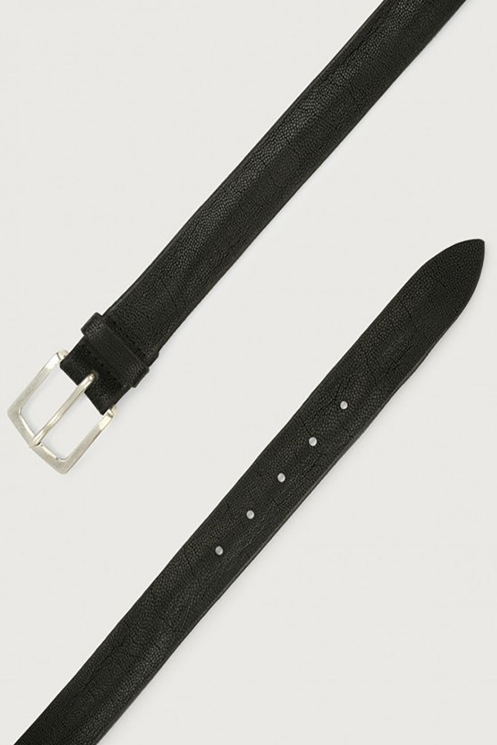  Orciani Frog Leather Belt Nero Uomo - 2