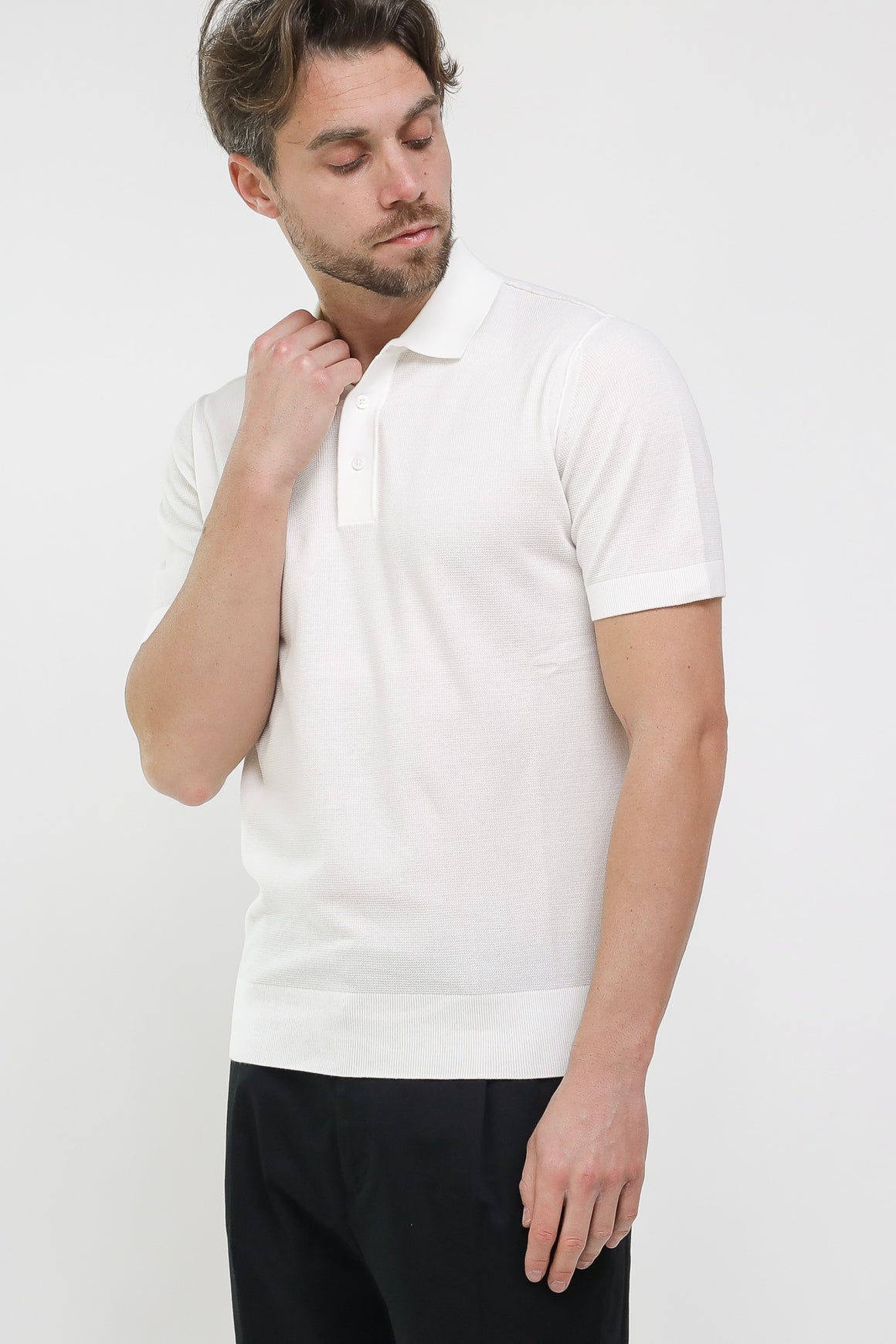  Paolo Pecora Polo Cream Uomo - 2