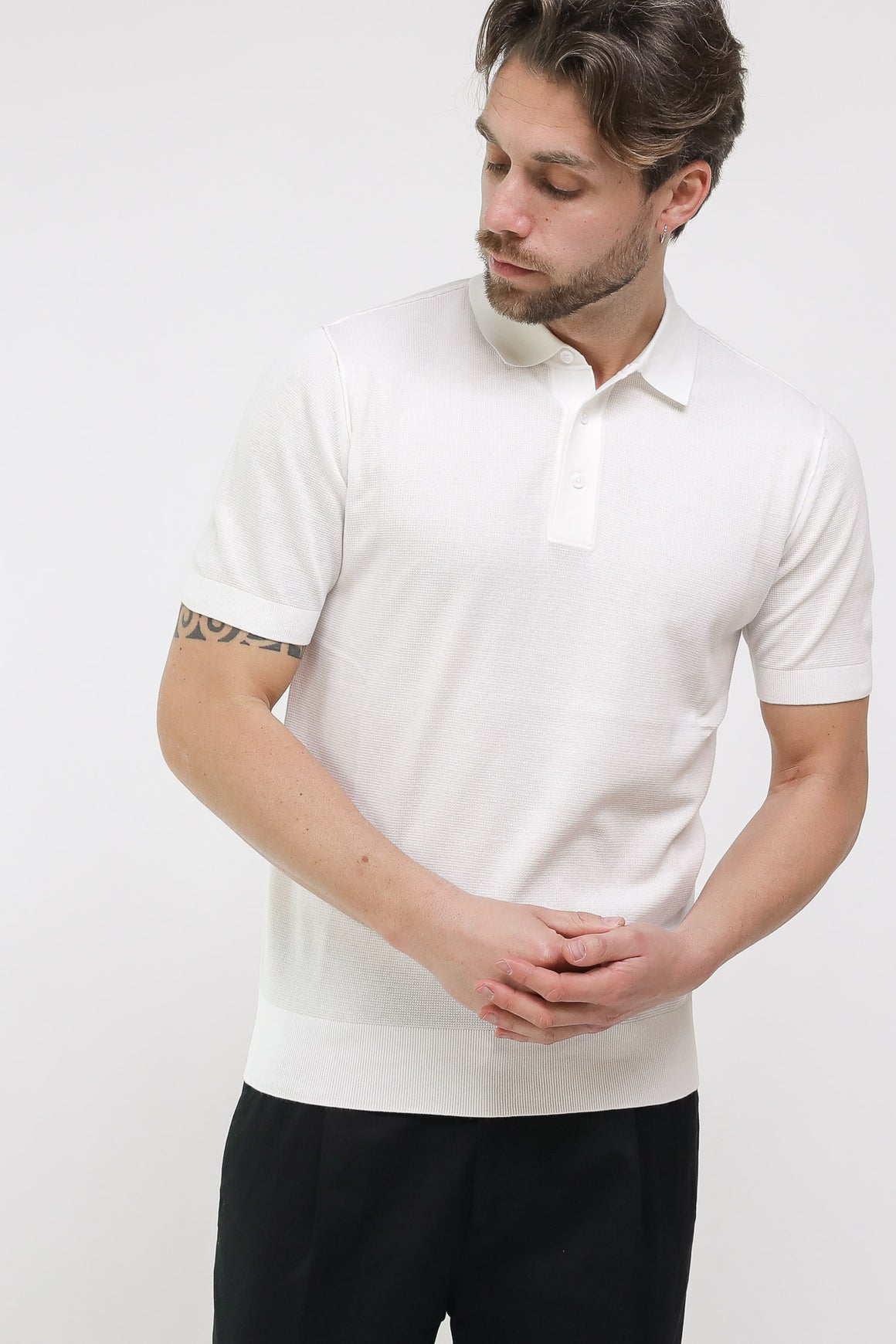  Paolo Pecora Polo Cream Uomo - 3