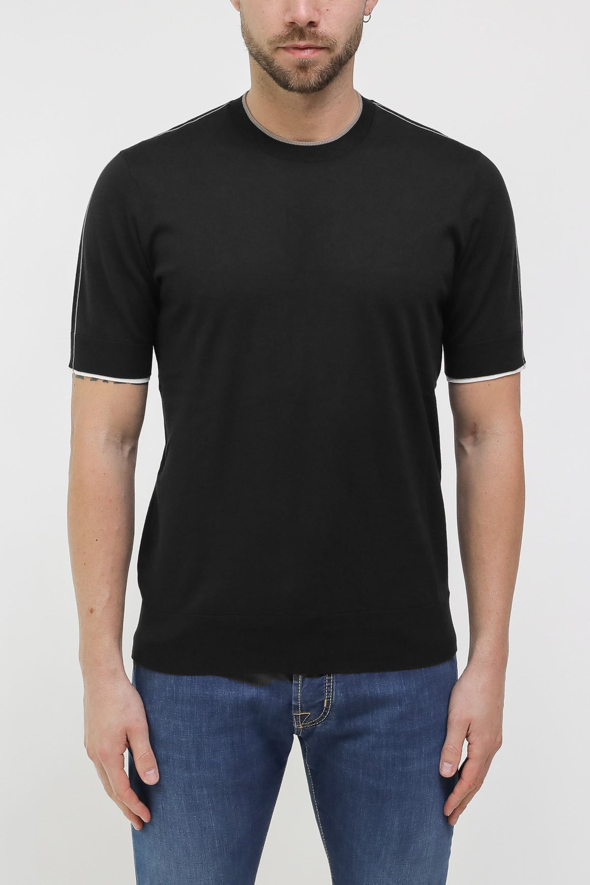  Paolo Pecora T-shirt Black Uomo - 1