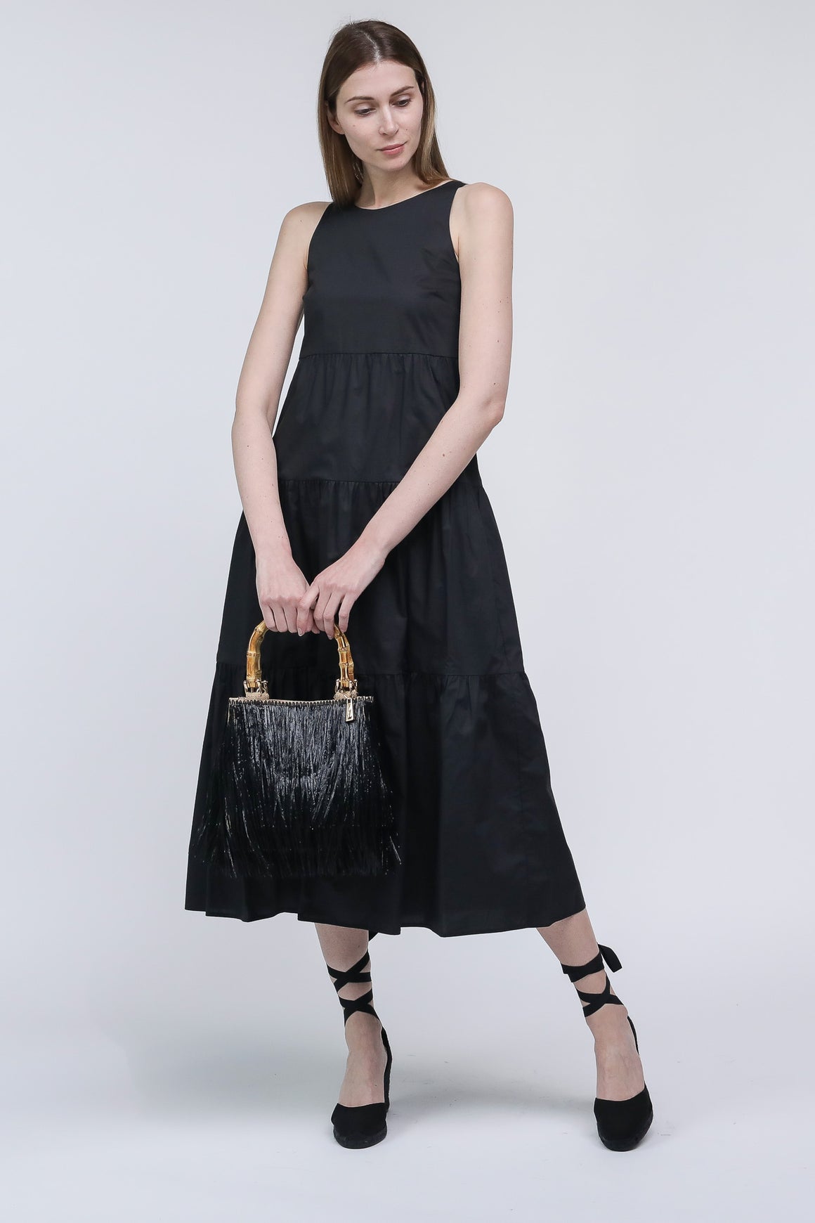  Patrizia Pepe Long Dress Black Woman - 2