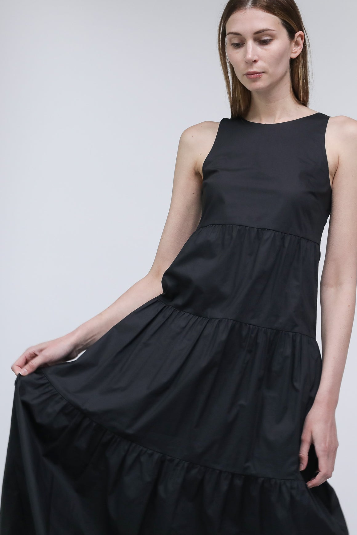  Patrizia Pepe Long Dress Black Woman - 7