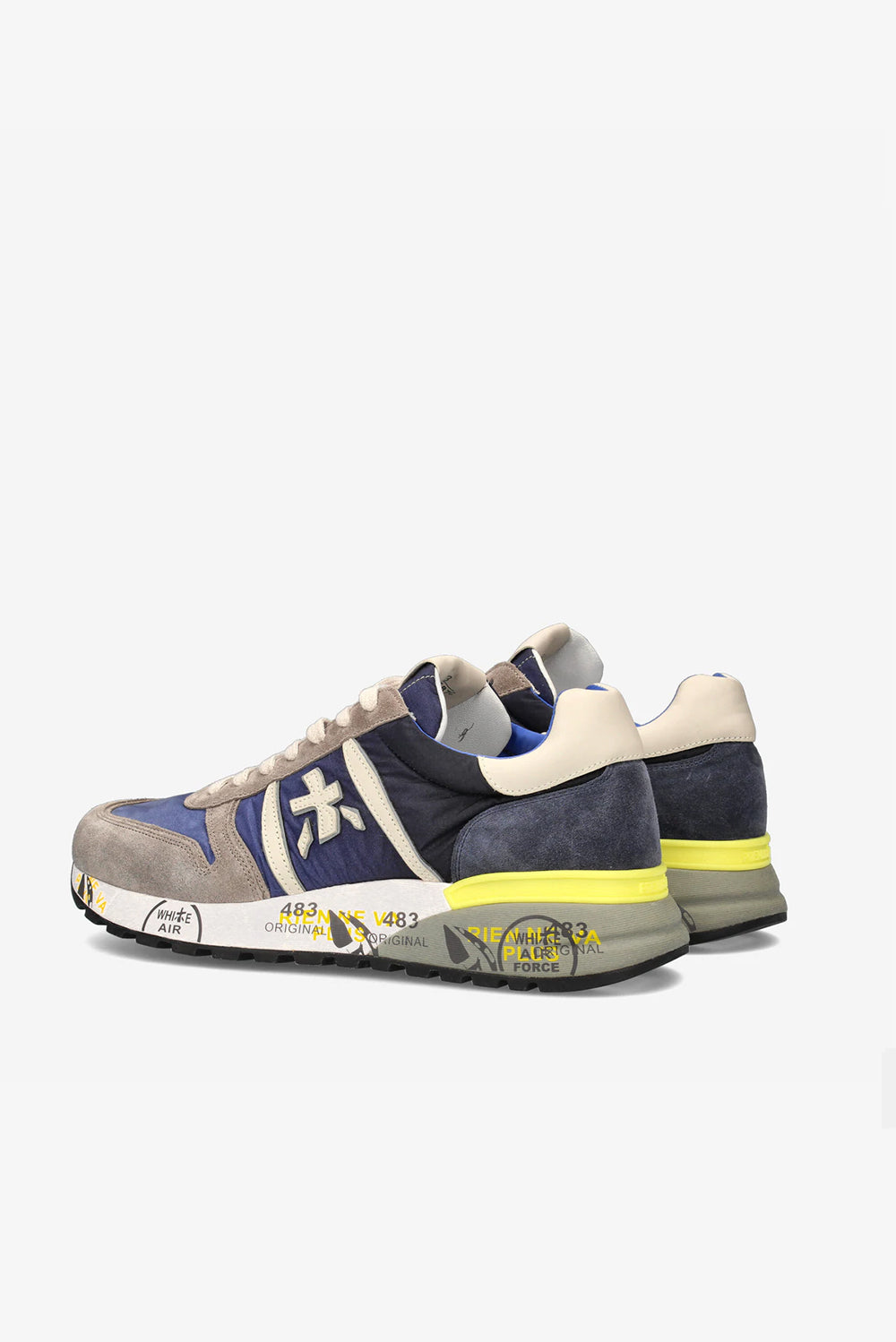  Premiata Sneakers Lander Blu Uomo - 3