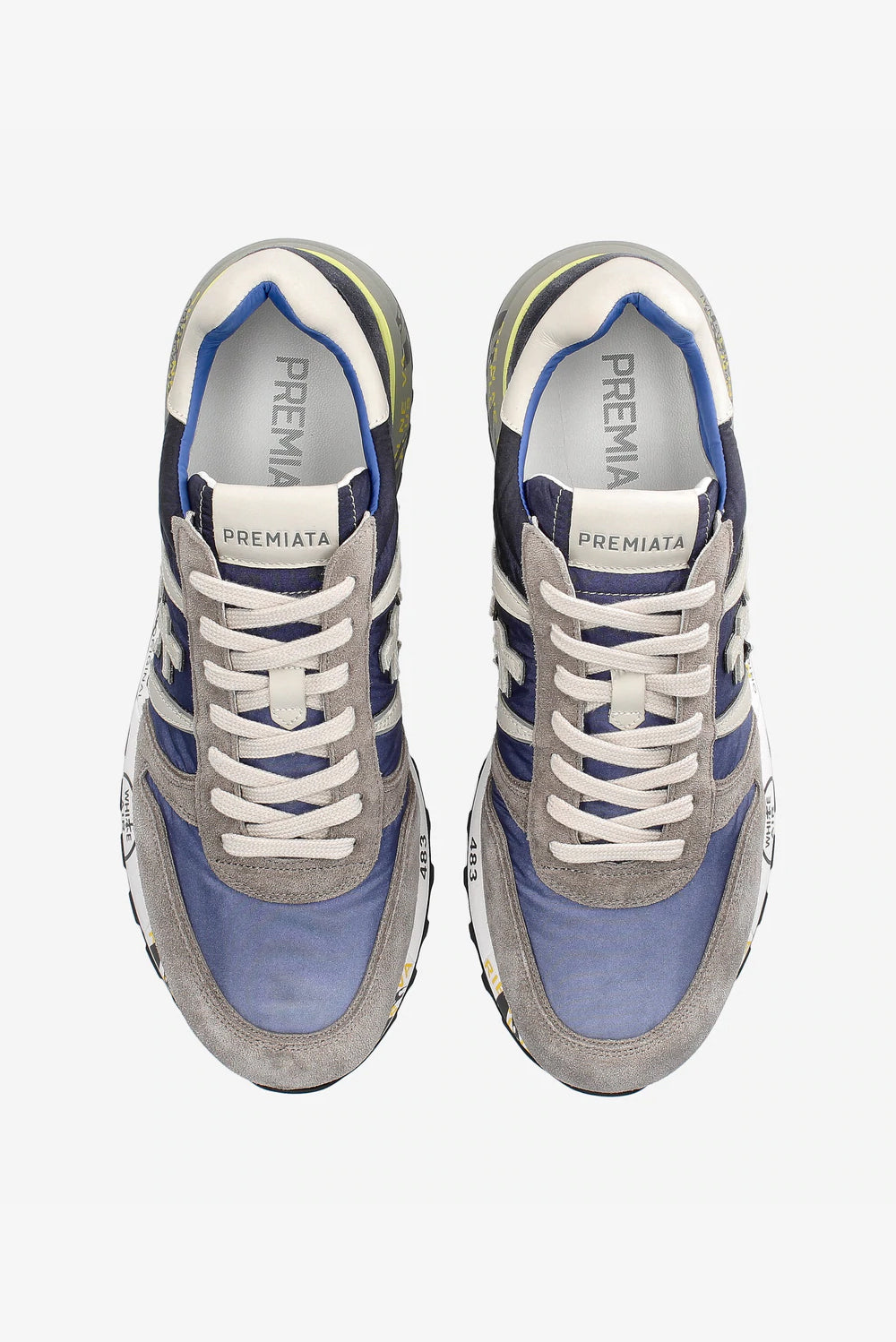  Premiata Sneakers Lander Blu Uomo - 4