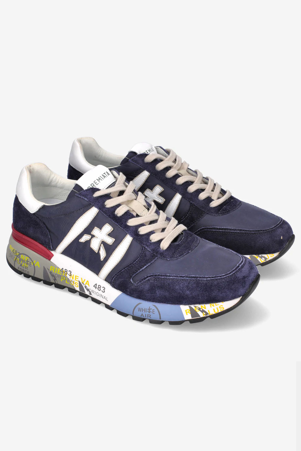  Premiata Lander Sneakers Navy Uomo - 2