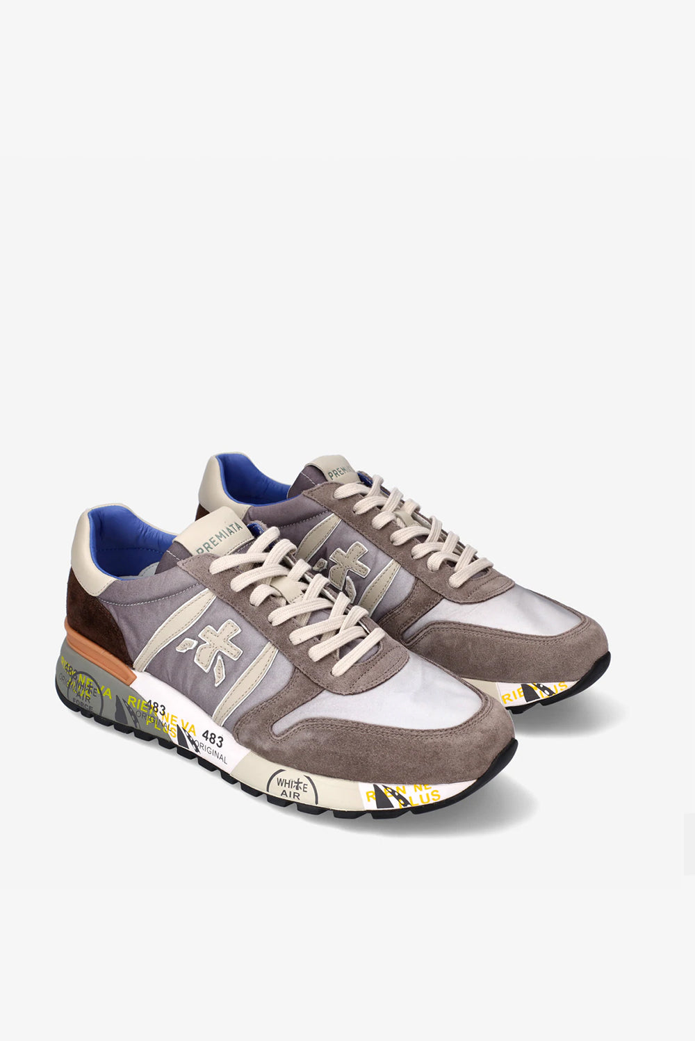  Premiata Sneakers Lander Chalk Uomo - 2