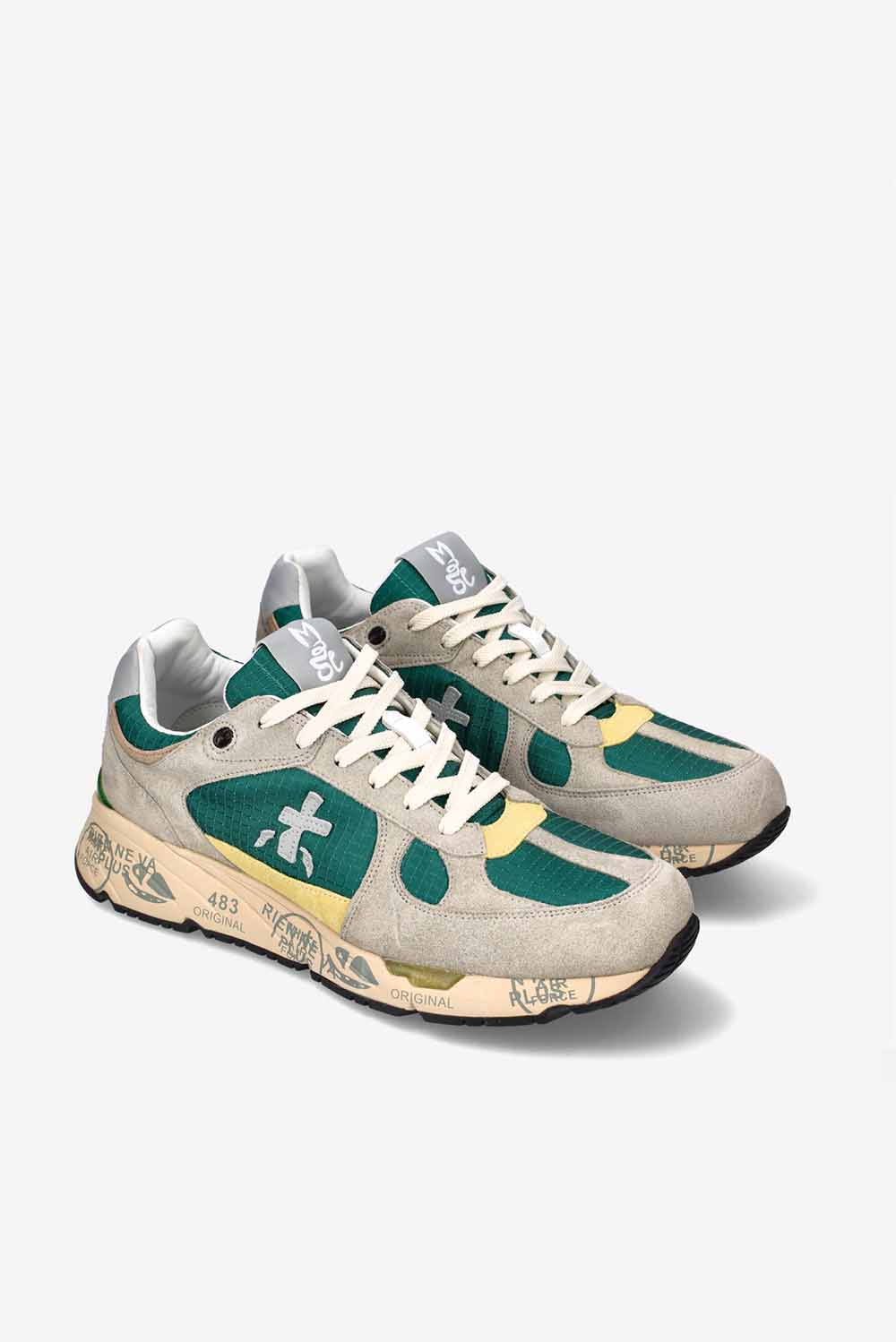  Premiata Mase Sneakers Verde Uomo - 2