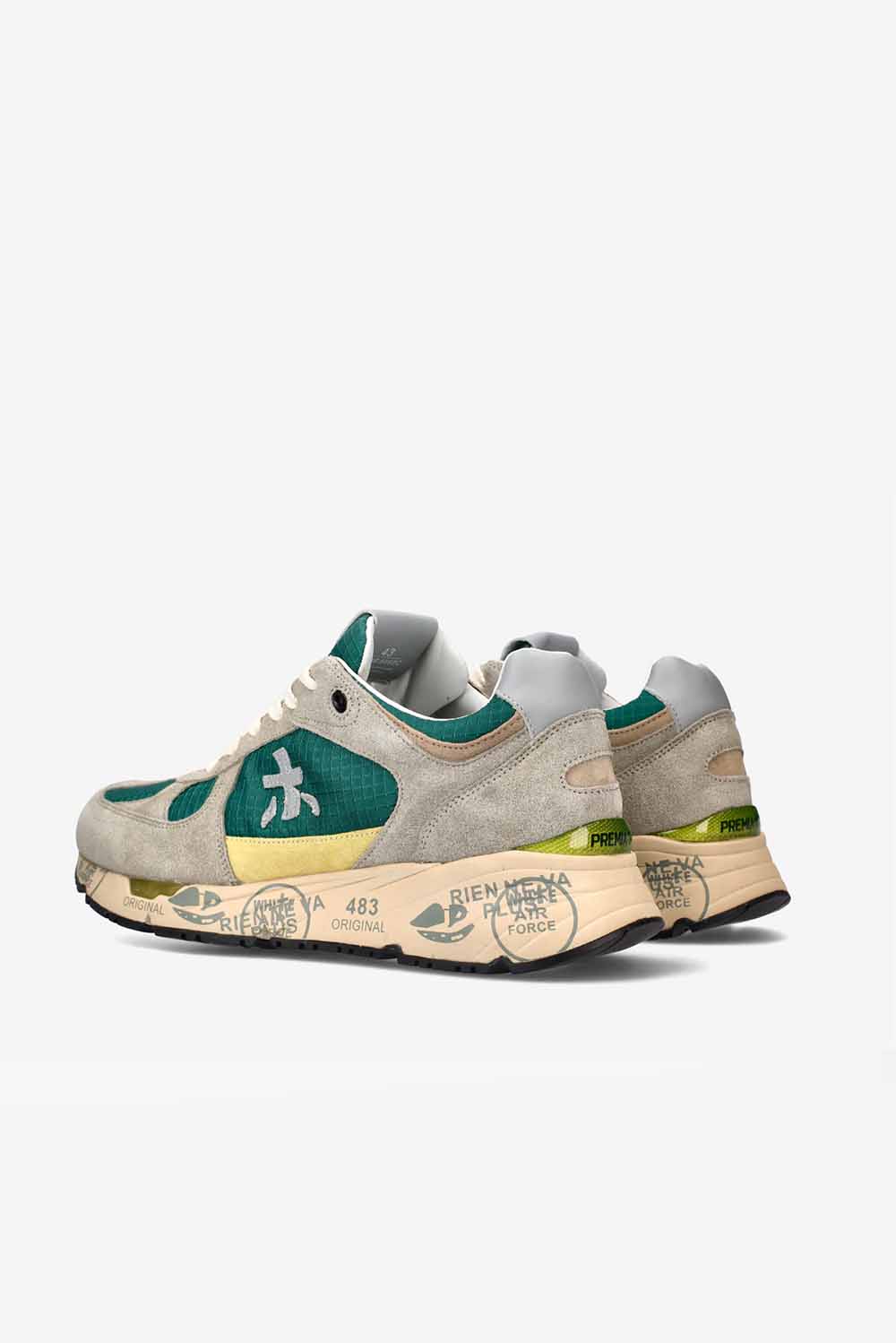  Premiata Mase Sneakers Verde Uomo - 3