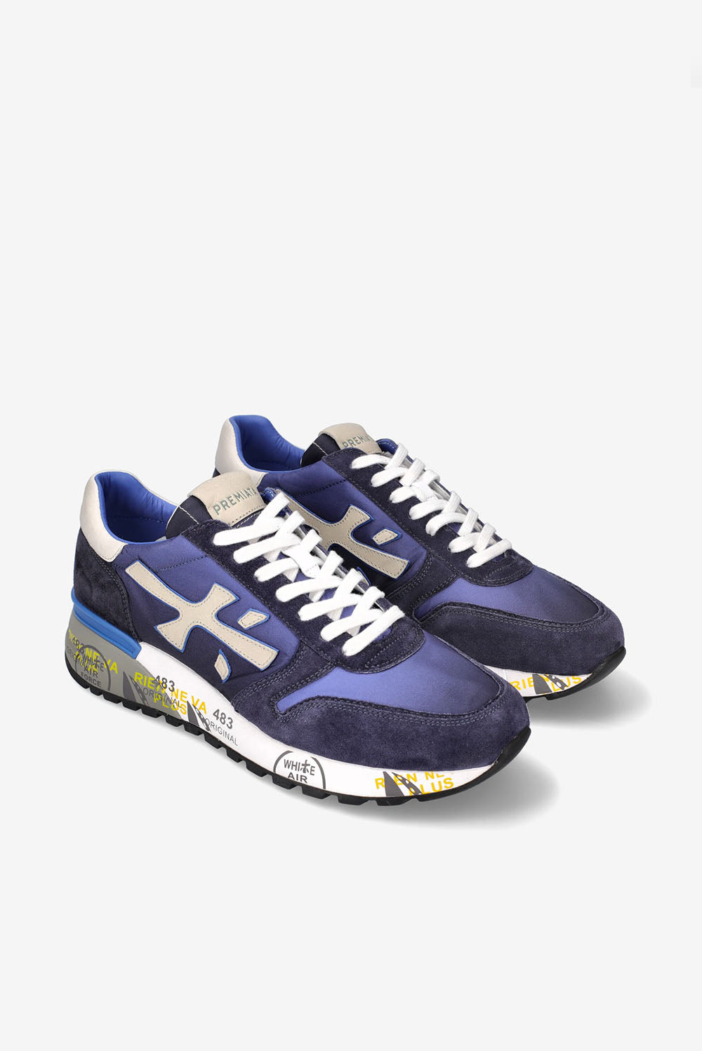  Premiata Mick Sneakers Navy Uomo - 2