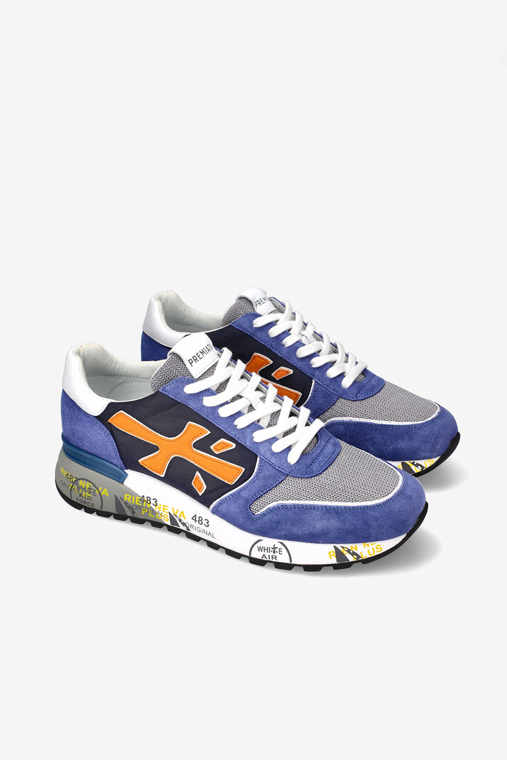  Premiata Sneakers Mick Blu Uomo - 2