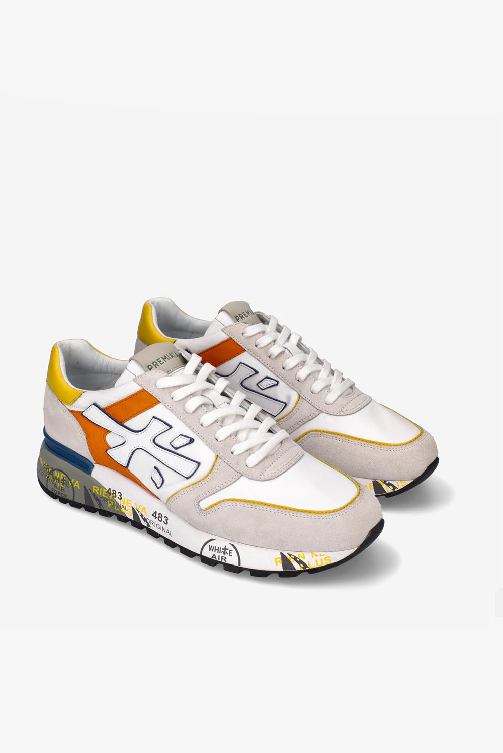  Premiata Mick Sneakers Arancione Uomo - 2