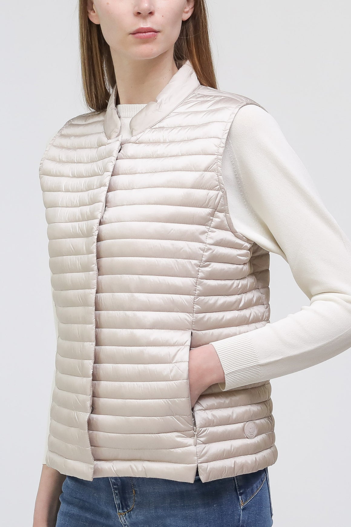  Save The Duck Gilet Aria Beige Woman - 2