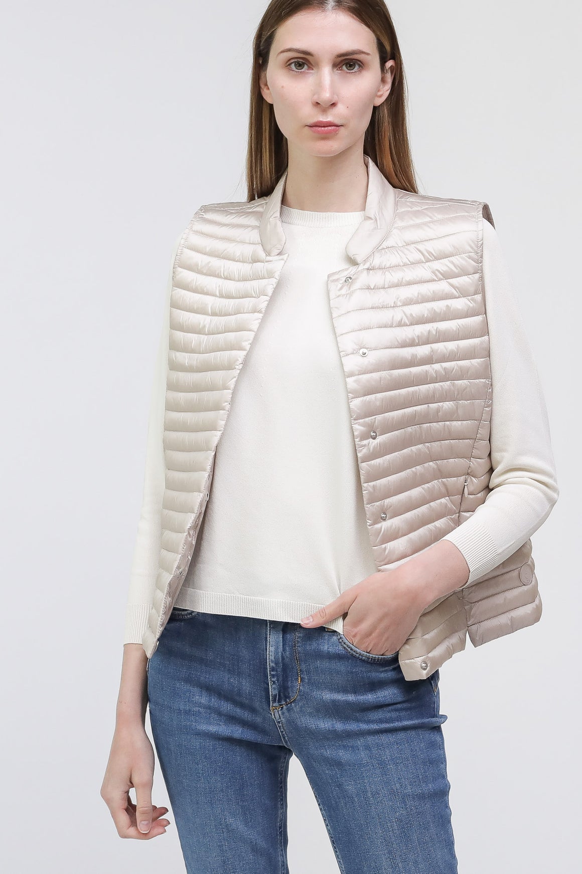  Save The Duck Gilet Aria Beige Woman - 8