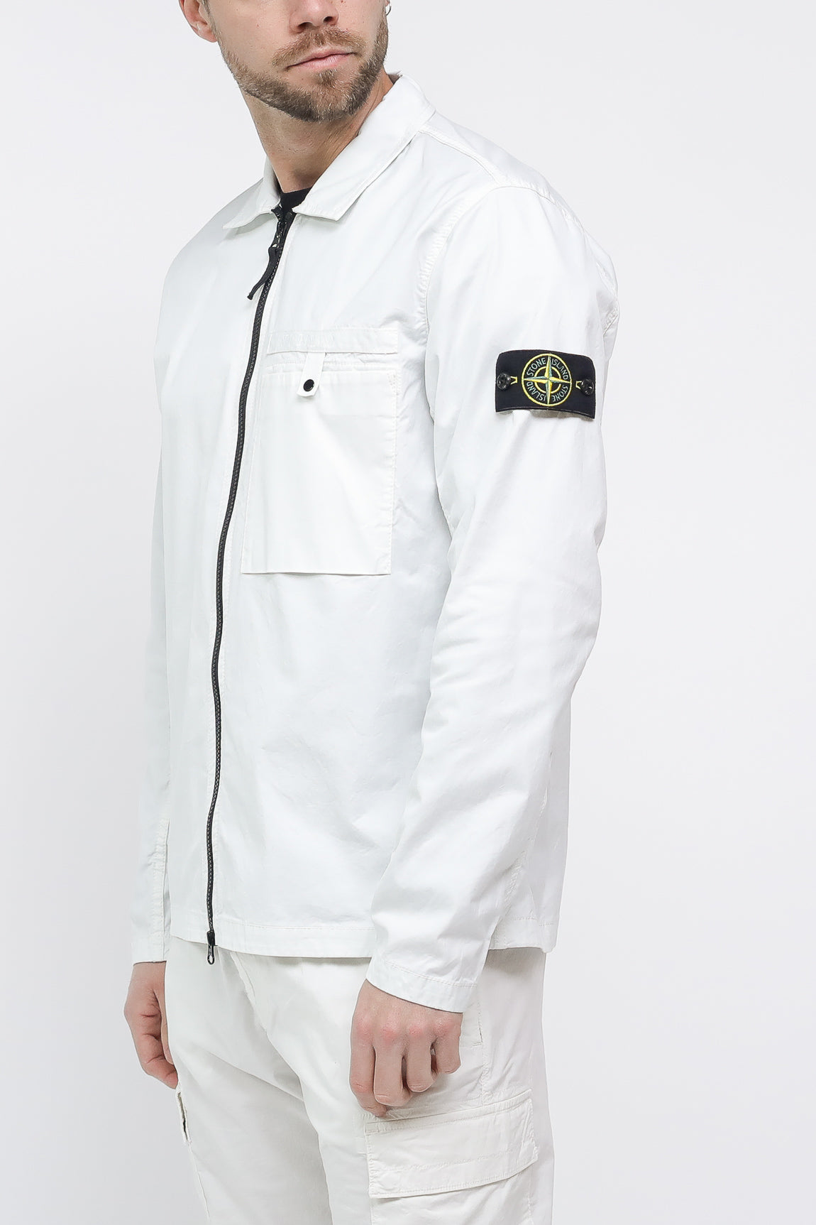  Stone Island Jacket Spuma Cotton Off White Uomo - 2