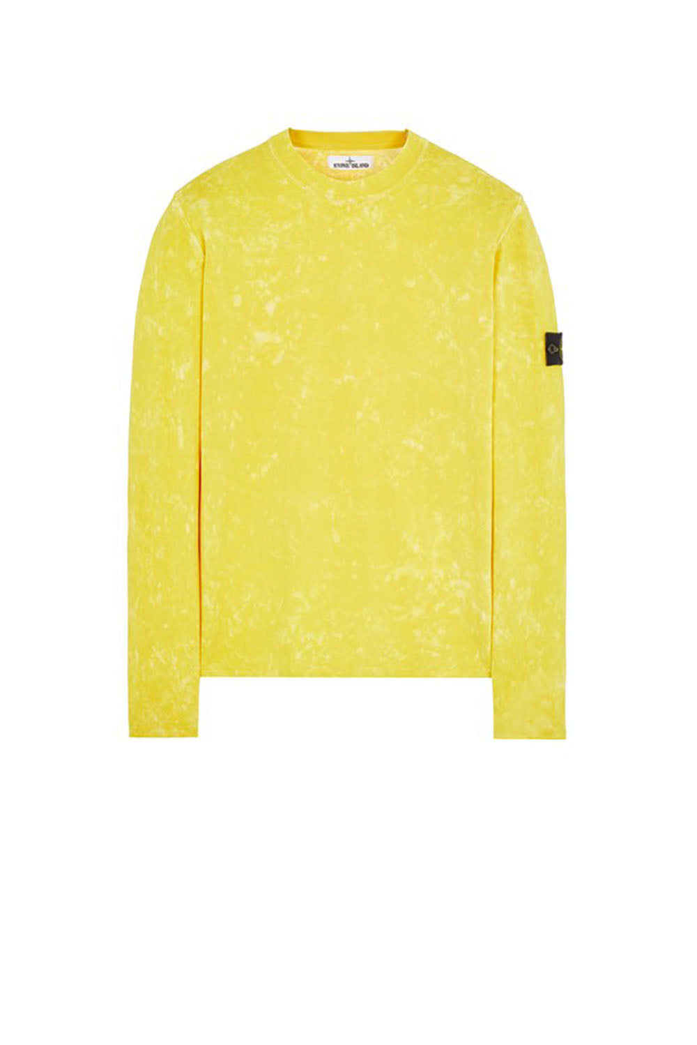  Stone Island Maglia Off Dye Giallo Uomo - 1