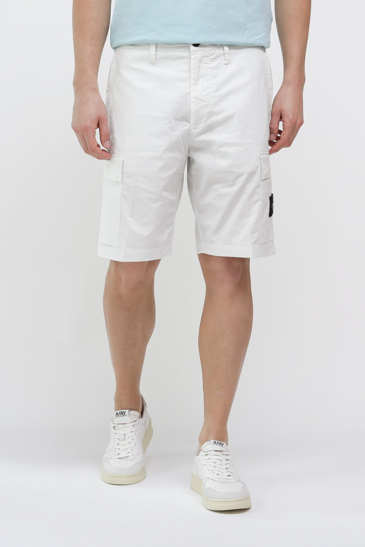  Stone Island Cargo Shorts Off White Uomo - 1