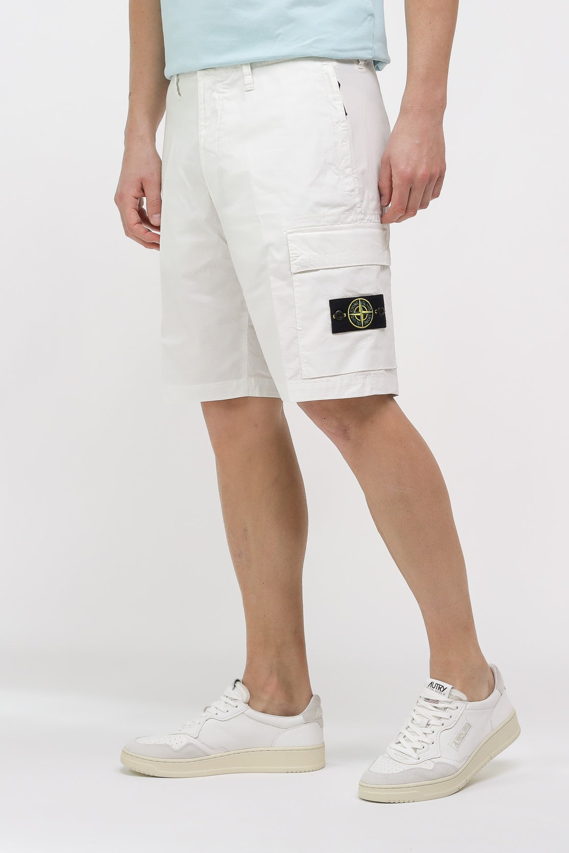  Stone Island Cargo Shorts Off White Uomo - 2