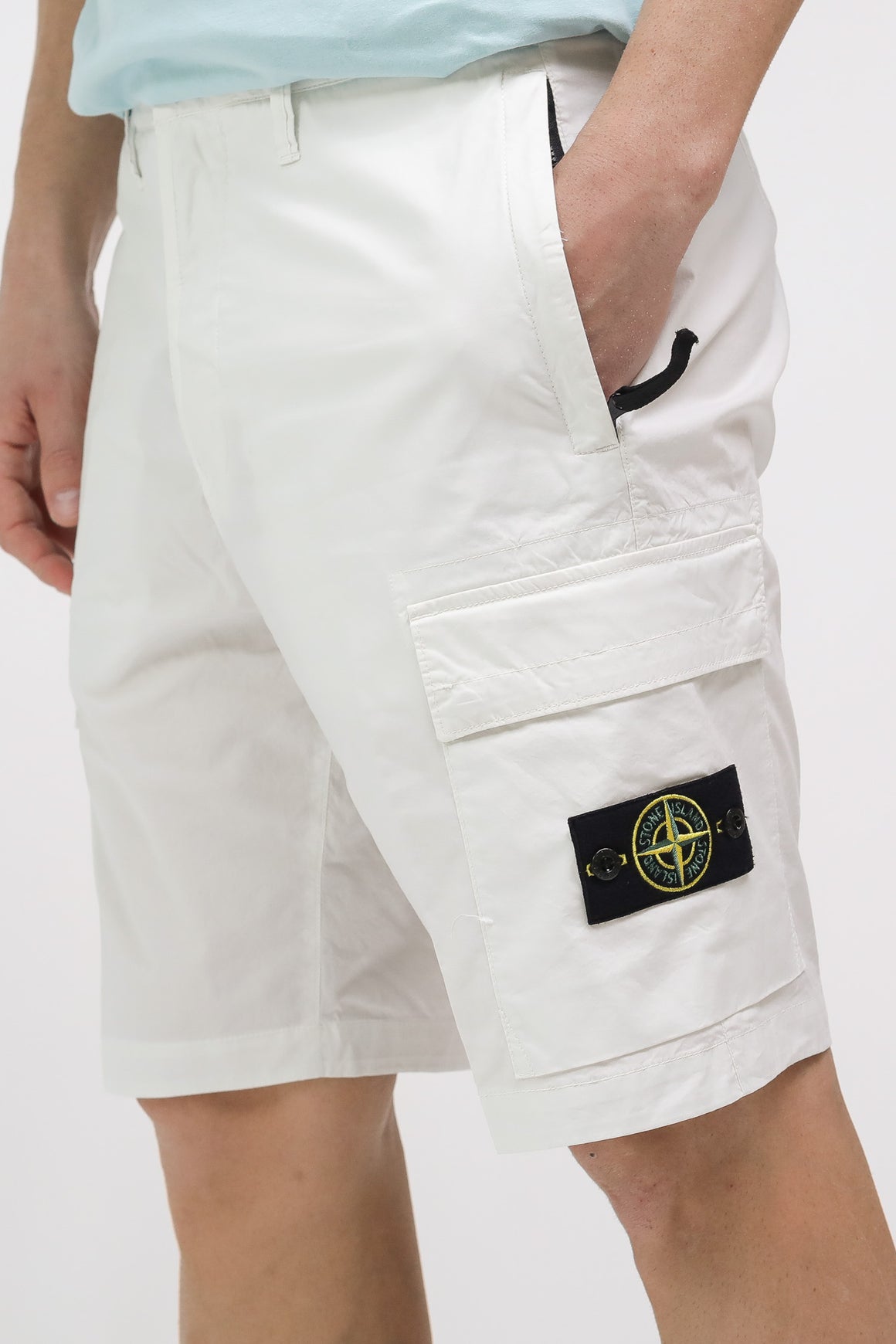  Stone Island Cargo Shorts Off White Uomo - 5