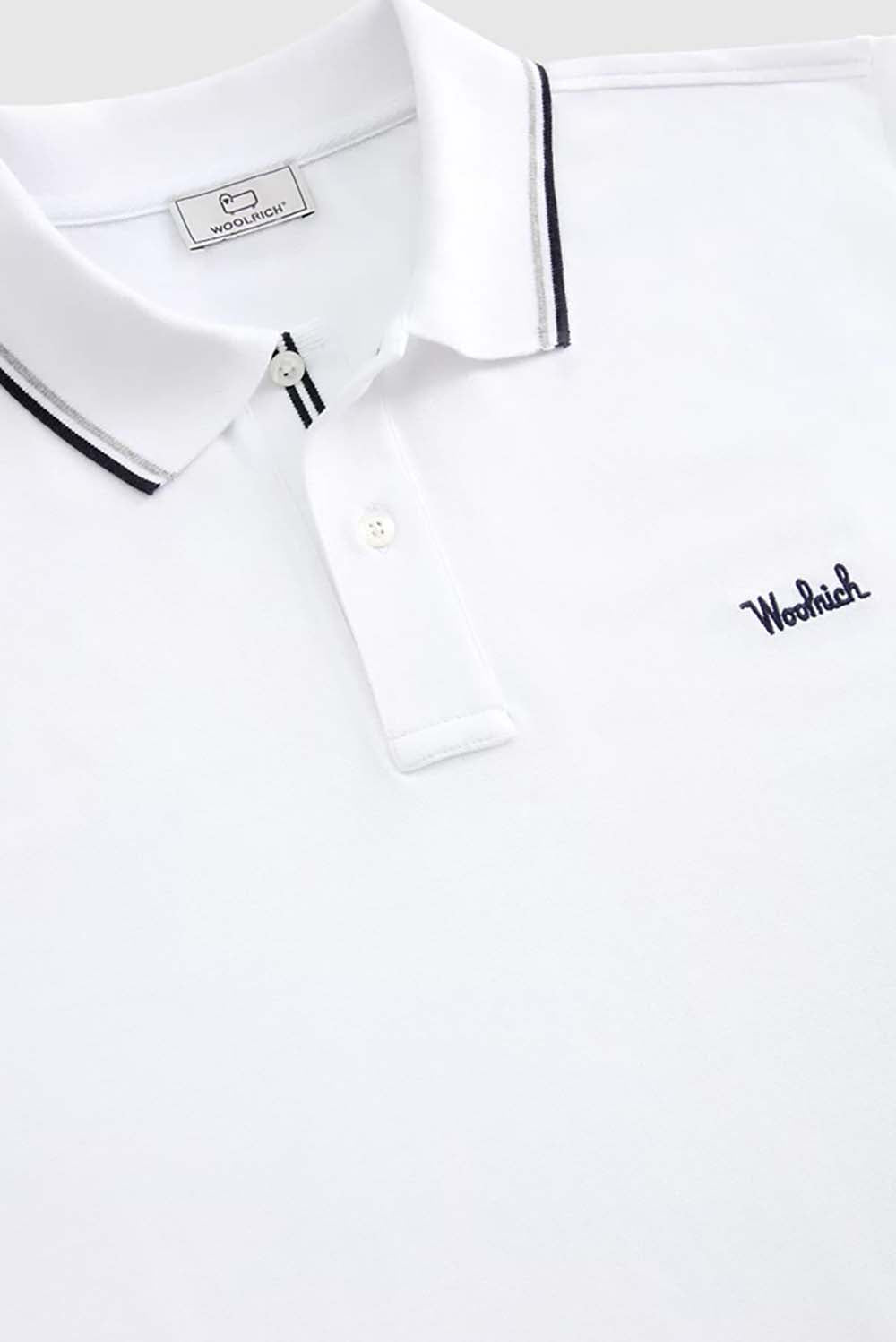  Woolrich Polo Monterey White Uomo - 3